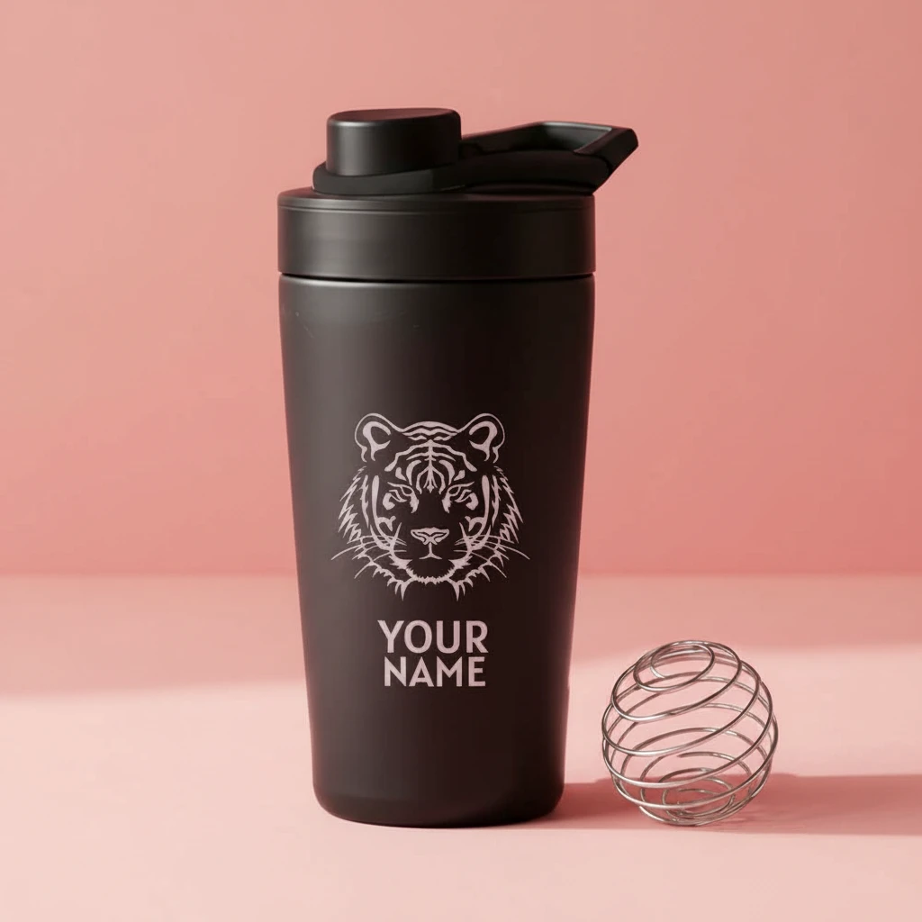 Personalized Protein Shaker Bottle with Name