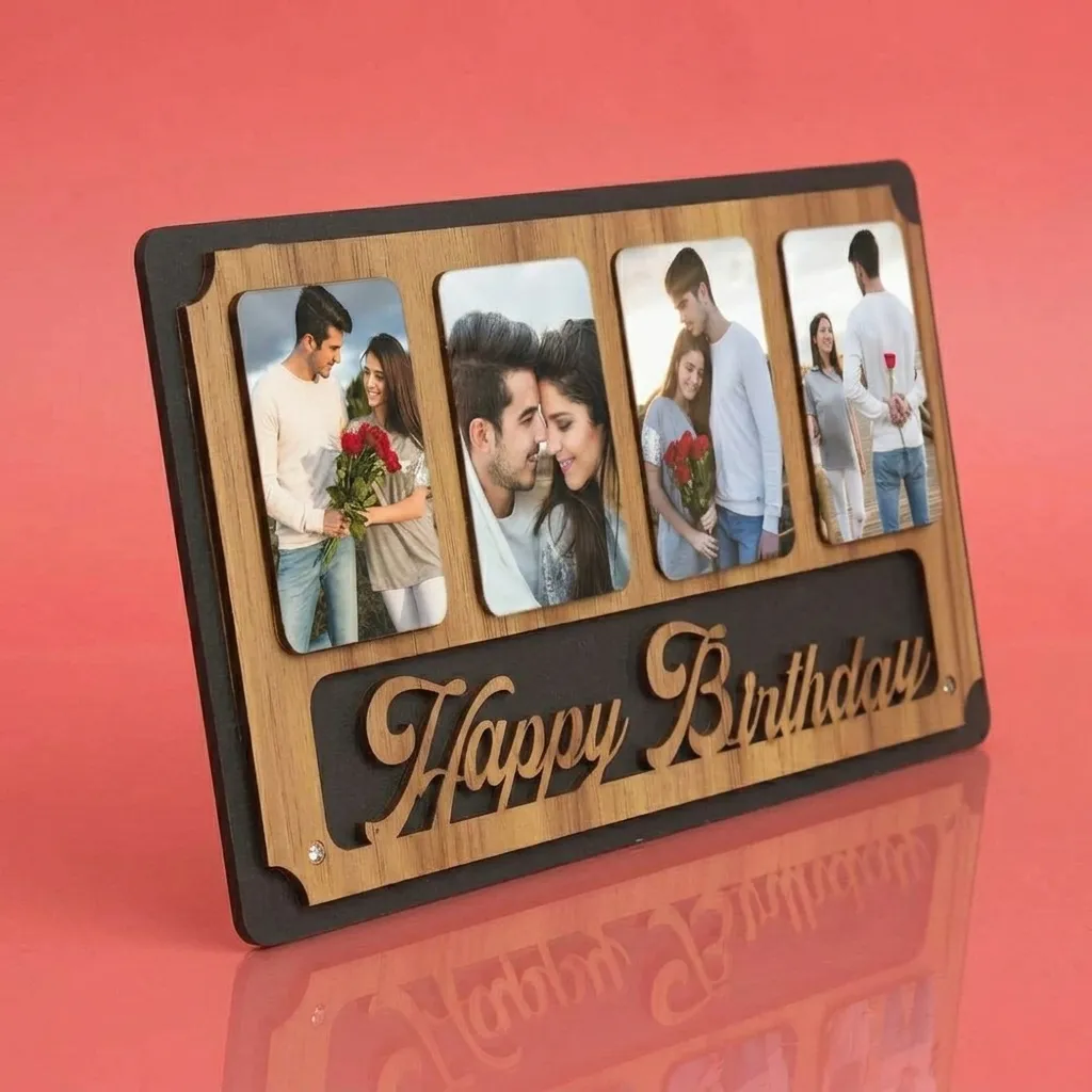 Happy Birthday Wooden Photo Frame