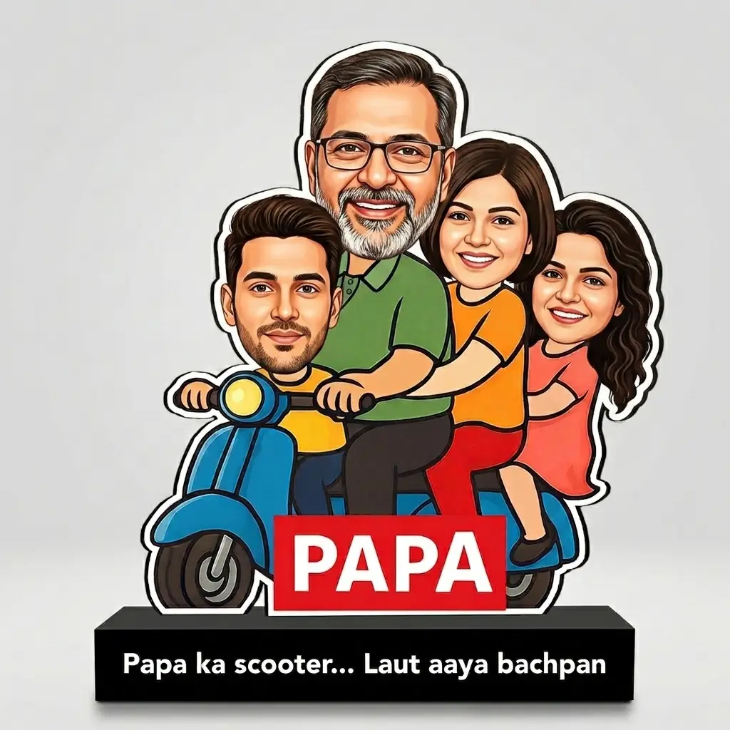 Best Dad Personalized Cartoon Caricature Gift