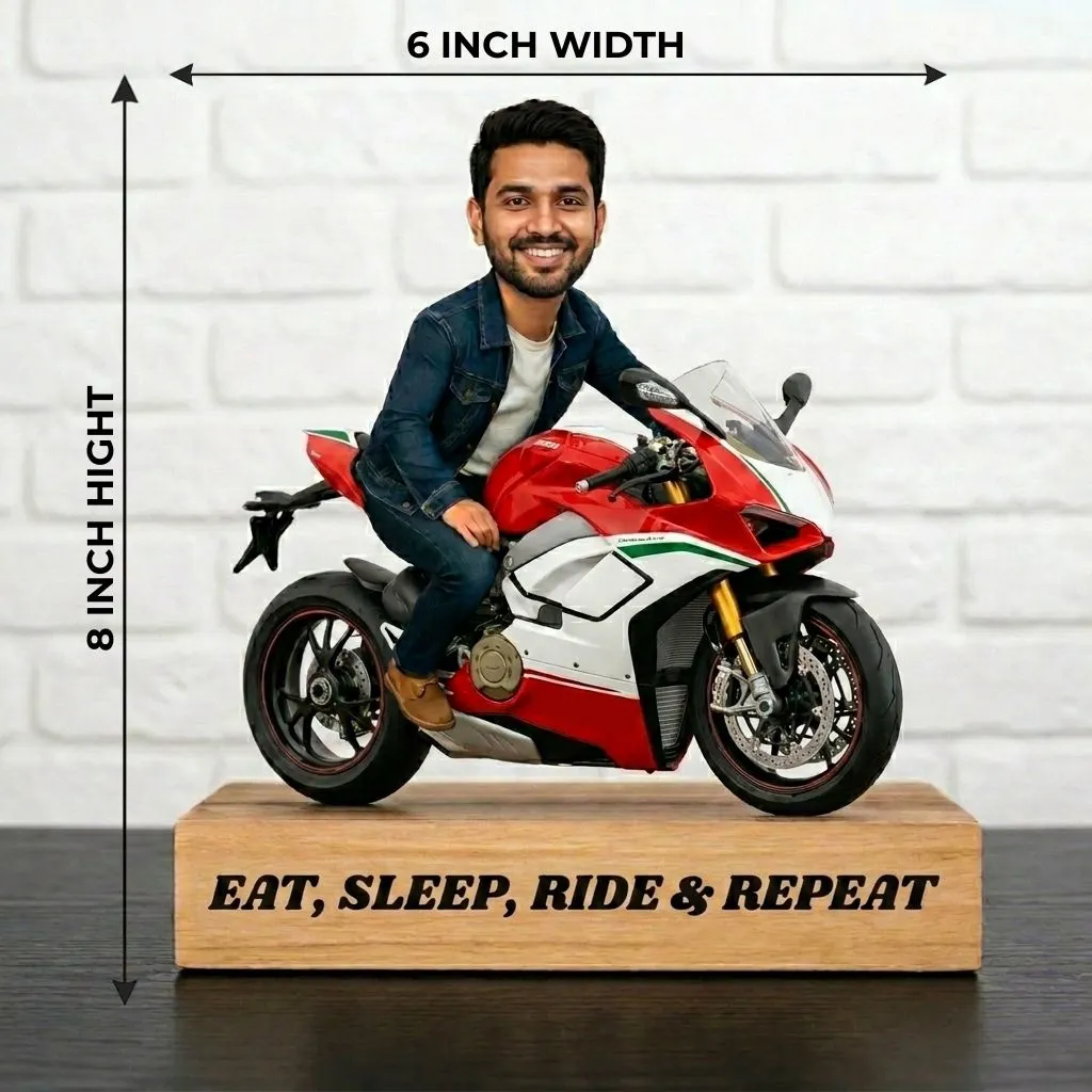 Personalised Bike Lover Caricature Figure