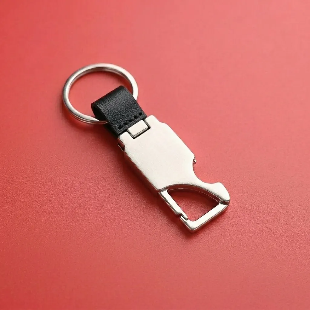 Couple Initials Keychain with Bottle Opener