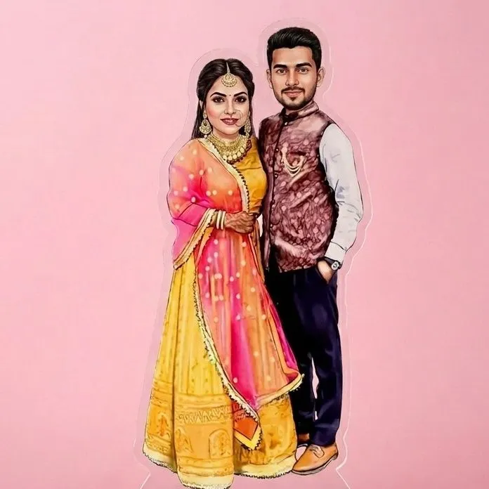 Happy Anniversary Memory Couple Caricature — photo 2