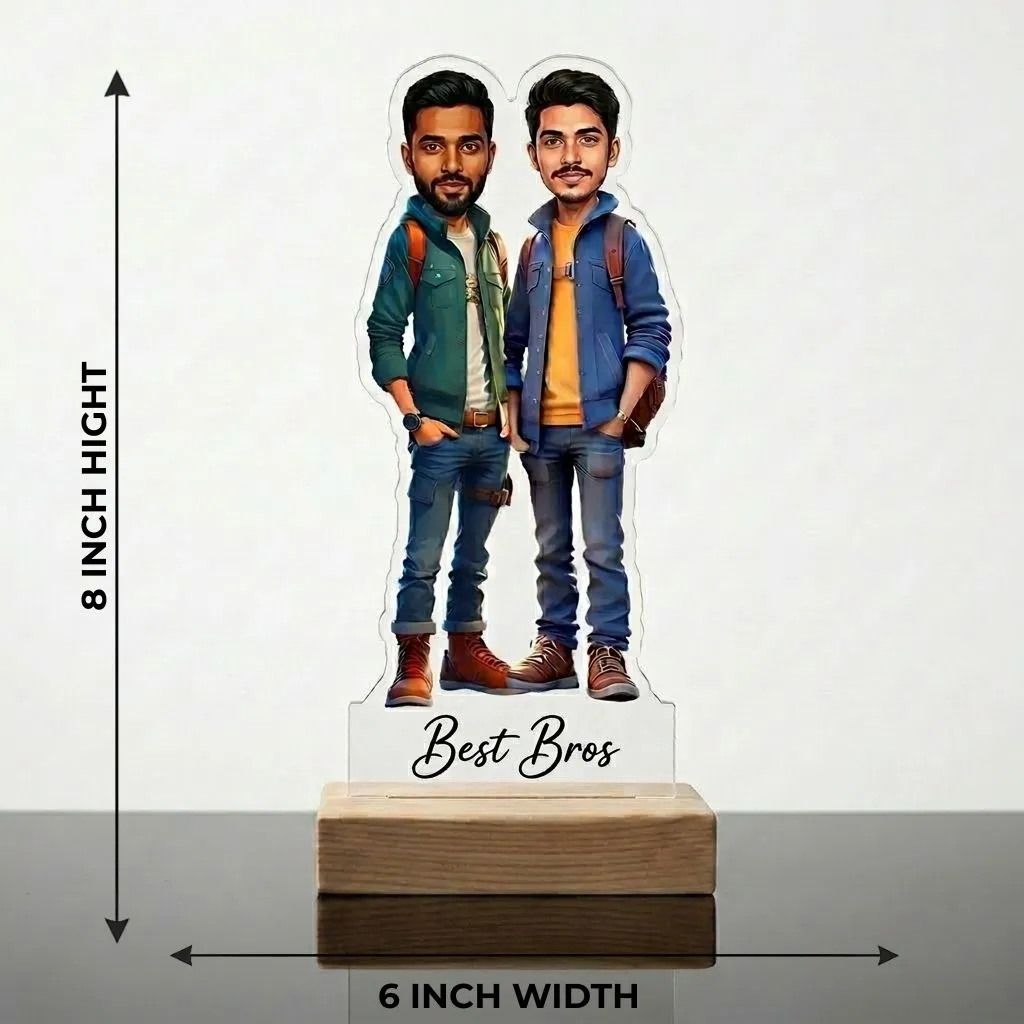 Unique Best Friend Caricature Showpiece