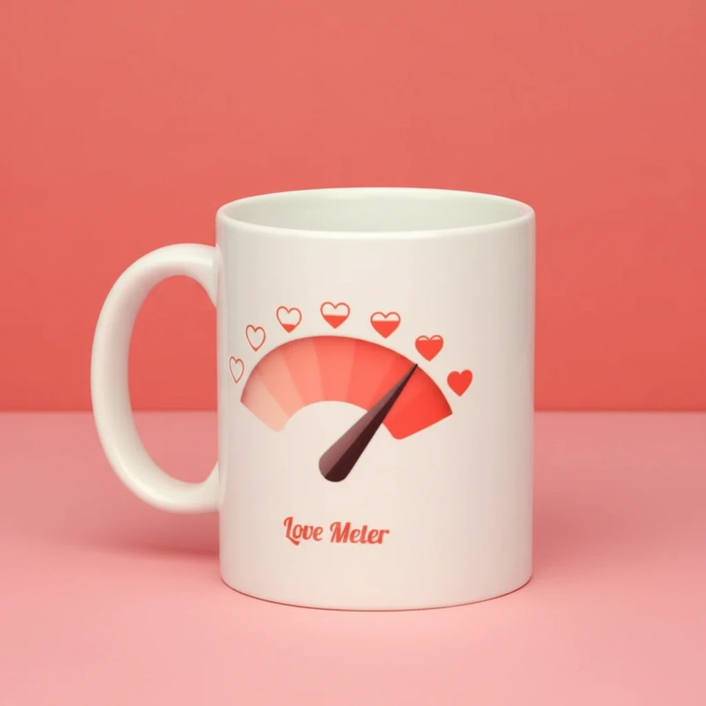 Love Meter Couple Coffee Mug
