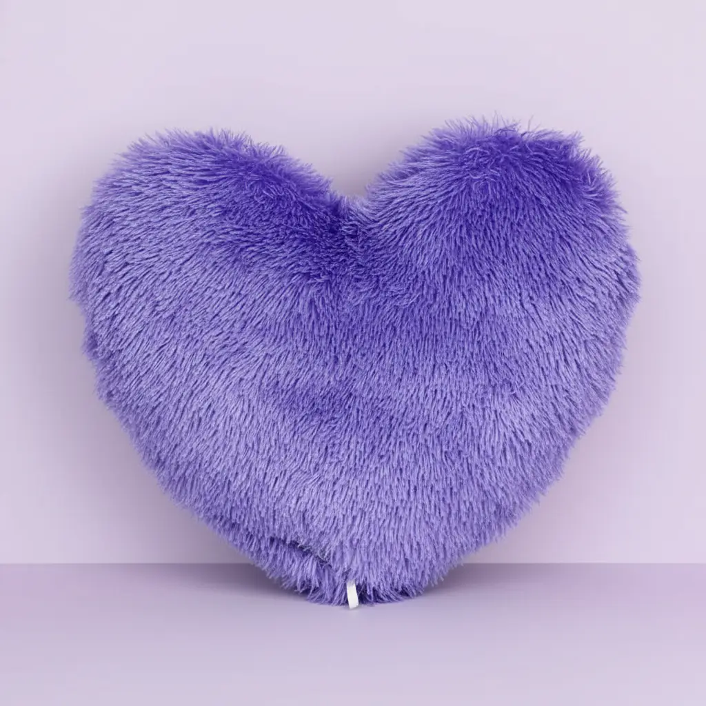 Printed Heart Shape Cushion Gift