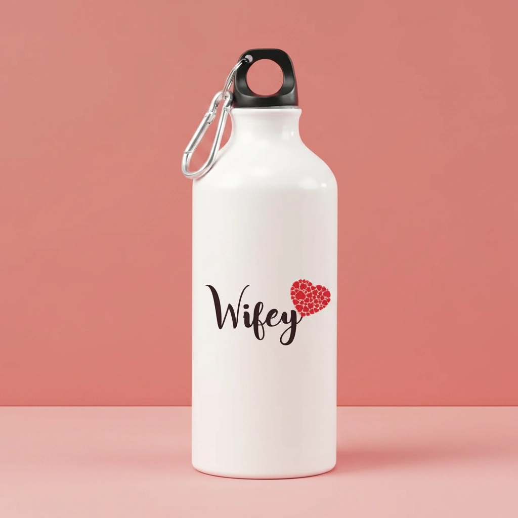 Custom Name Water Bottles for Couples
