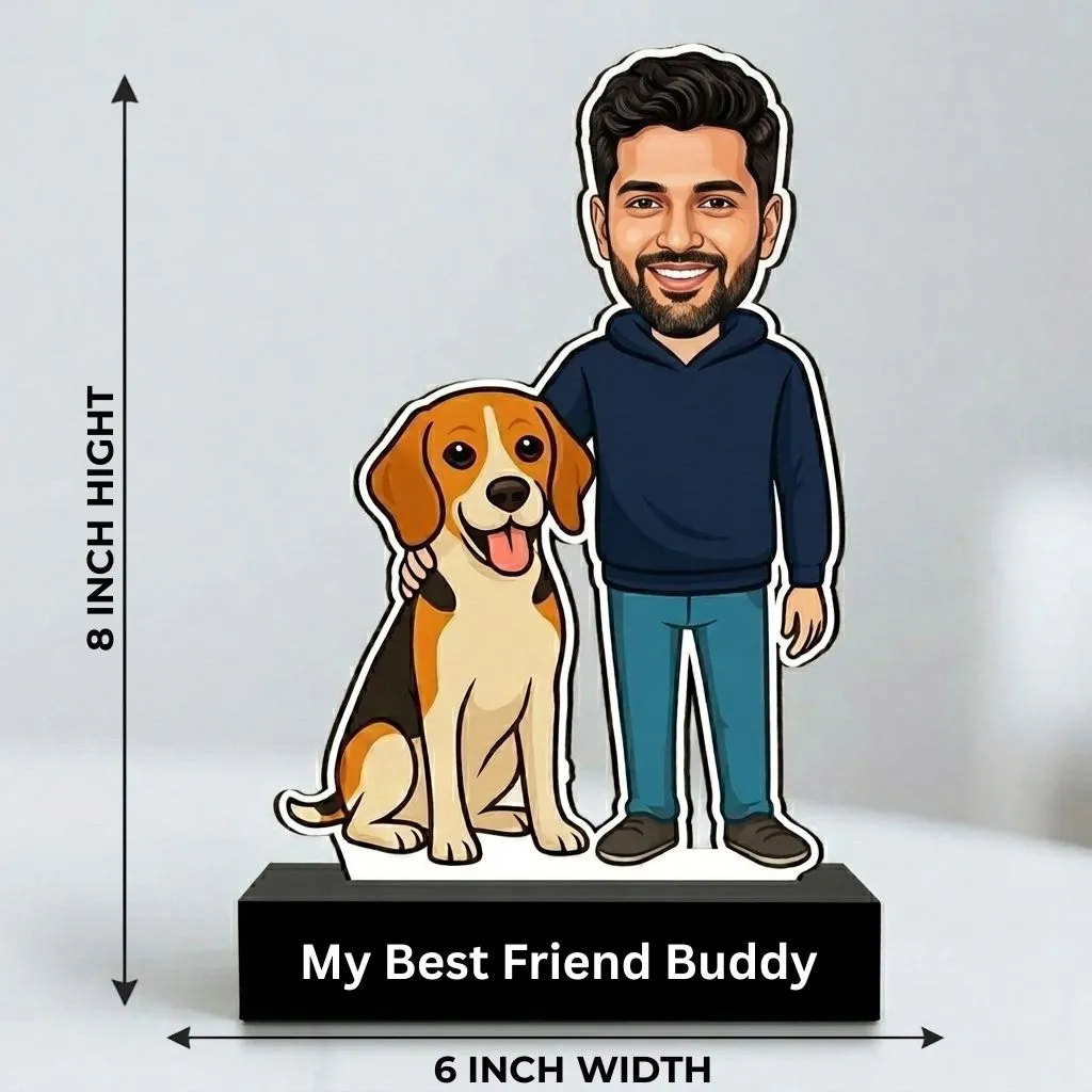 Custom Pet Dog Caricature Portrait