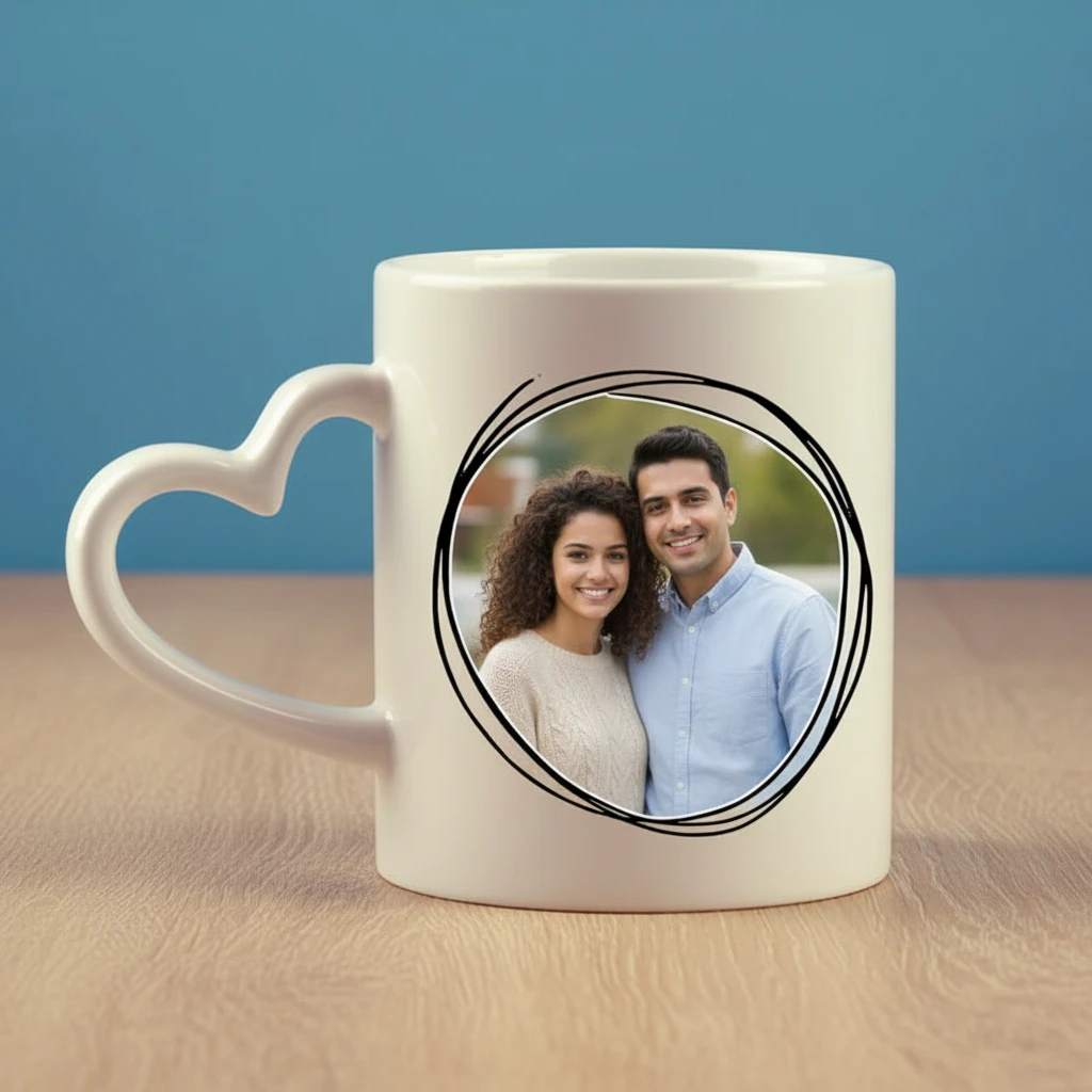 Made With Love Calligraphy Coffee Mug