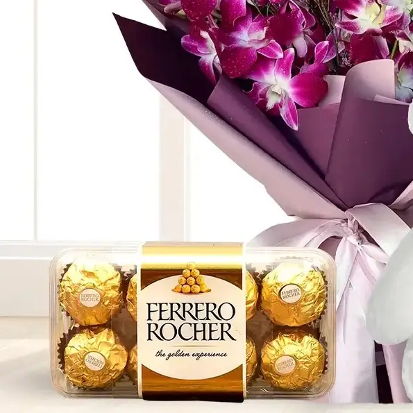 Purple Bloom with Teddy