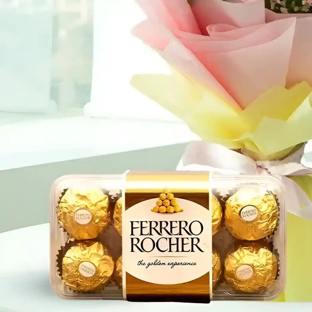 Carnations with Chocolates