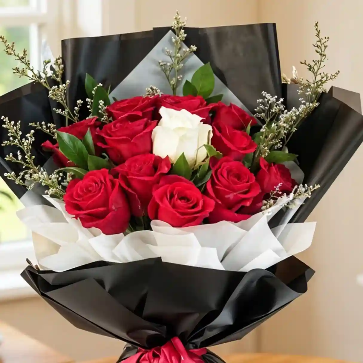 Crimson Rose with Rich Ferrero Rocher 