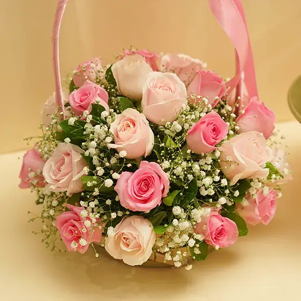 Oreo Treat with Pink Bloom Basket