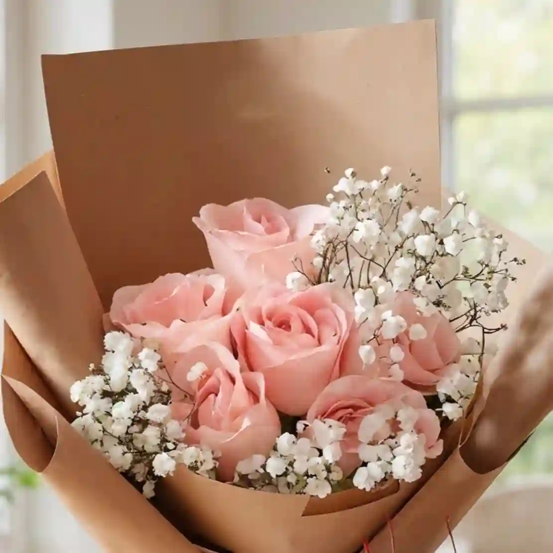 Pink Floral Bouquet & Sweet Forest Combo