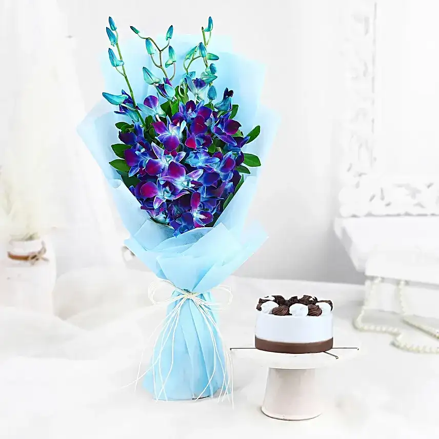 Mystic Orchid with Cake Combo
