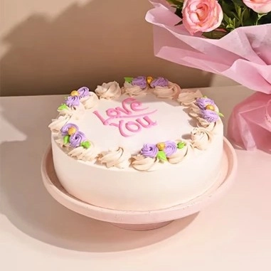 Roses with Cake Combo for Mom