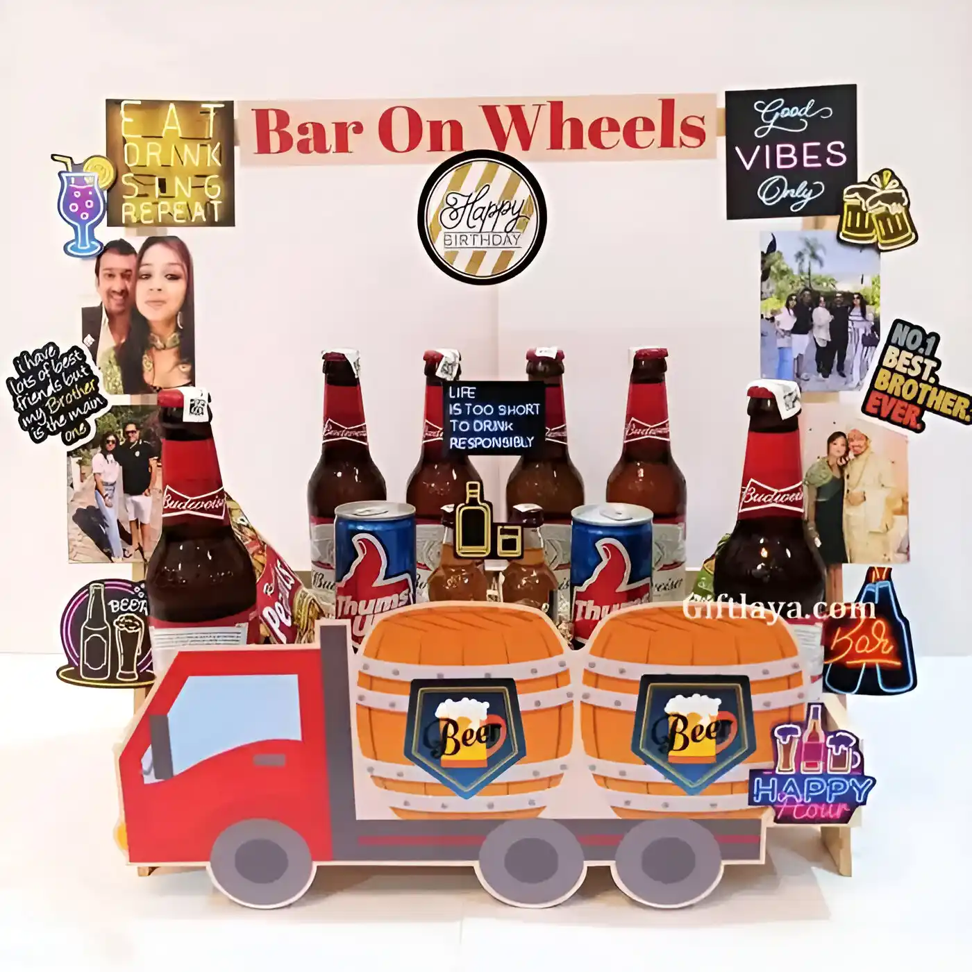 Bar on Wheels Hamper