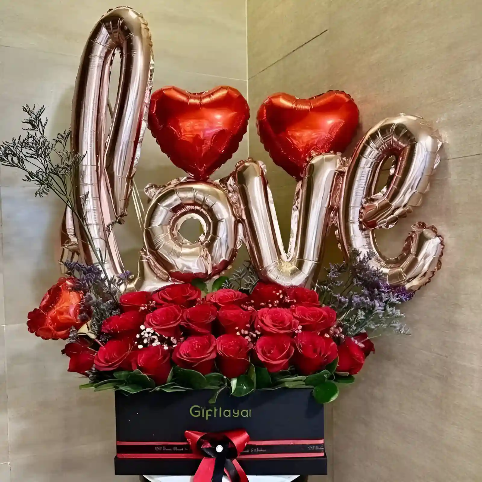 Love Foil Balloon Bouquet