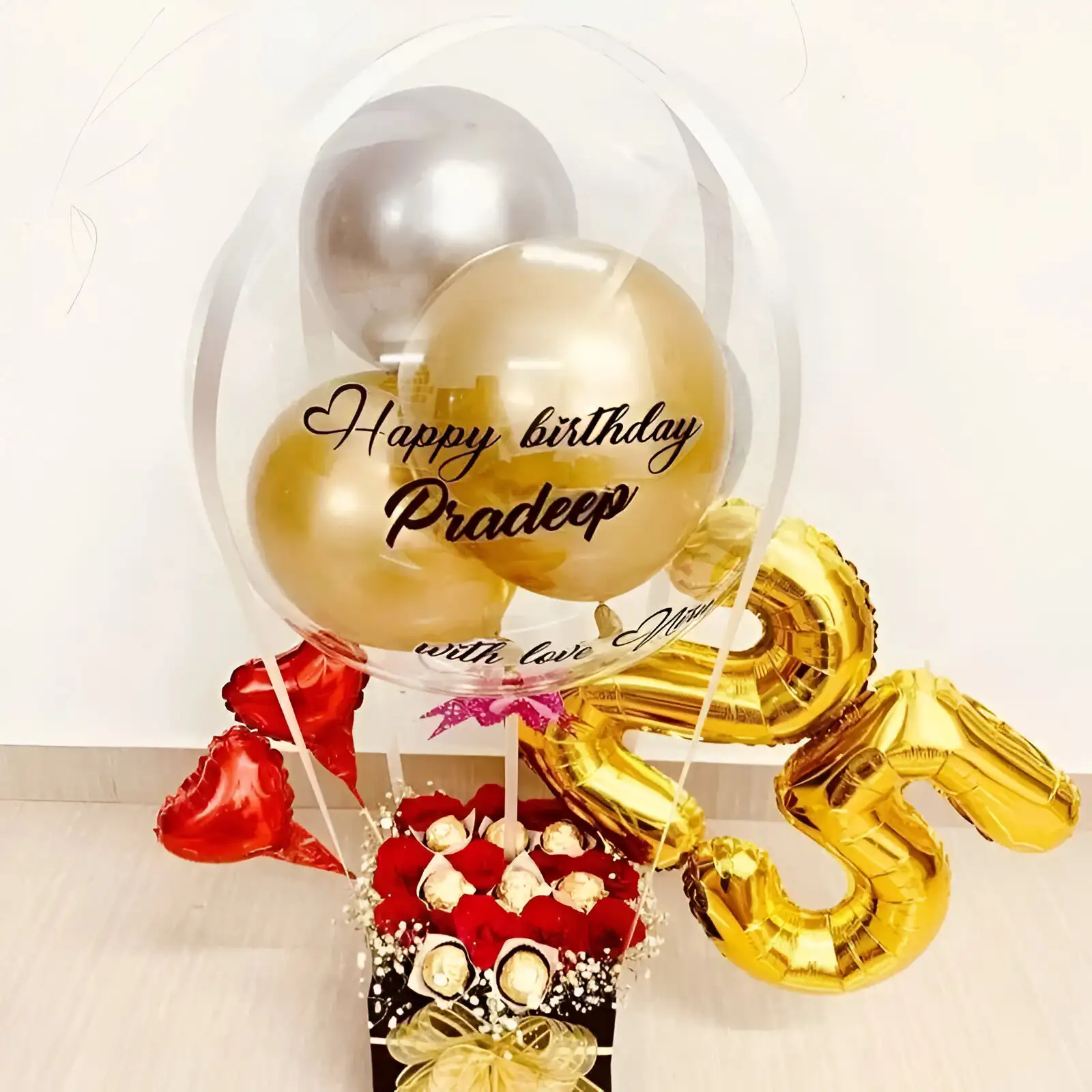 Happy Birthday Hot Air Balloon Bouquet