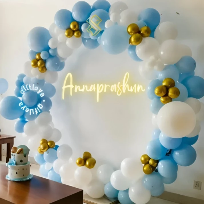 Annaprashan Neon Light Setup