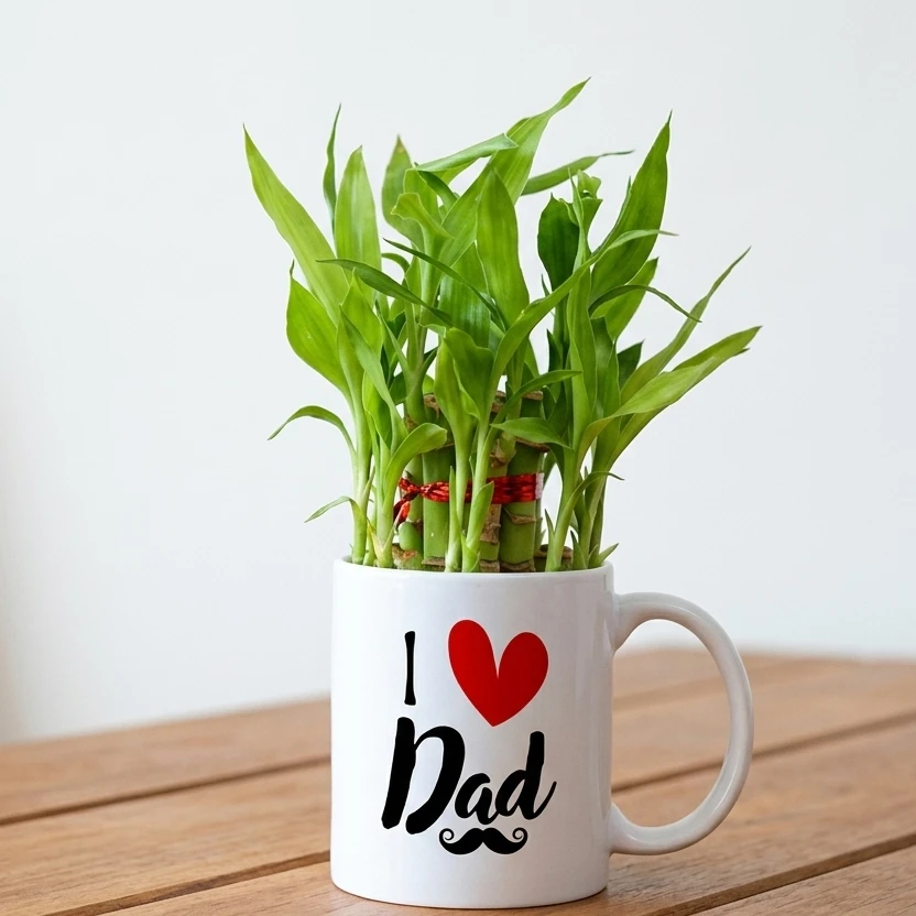 2 Layer Lucky Bamboo for Dad — photo 2