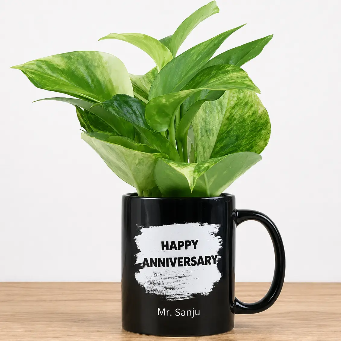 Money Plant in Custom Anniversary Mug — photo 2