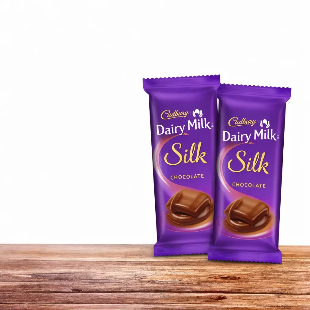 Bamboo Plant with Cadbury Silk Gift Set — photo 3