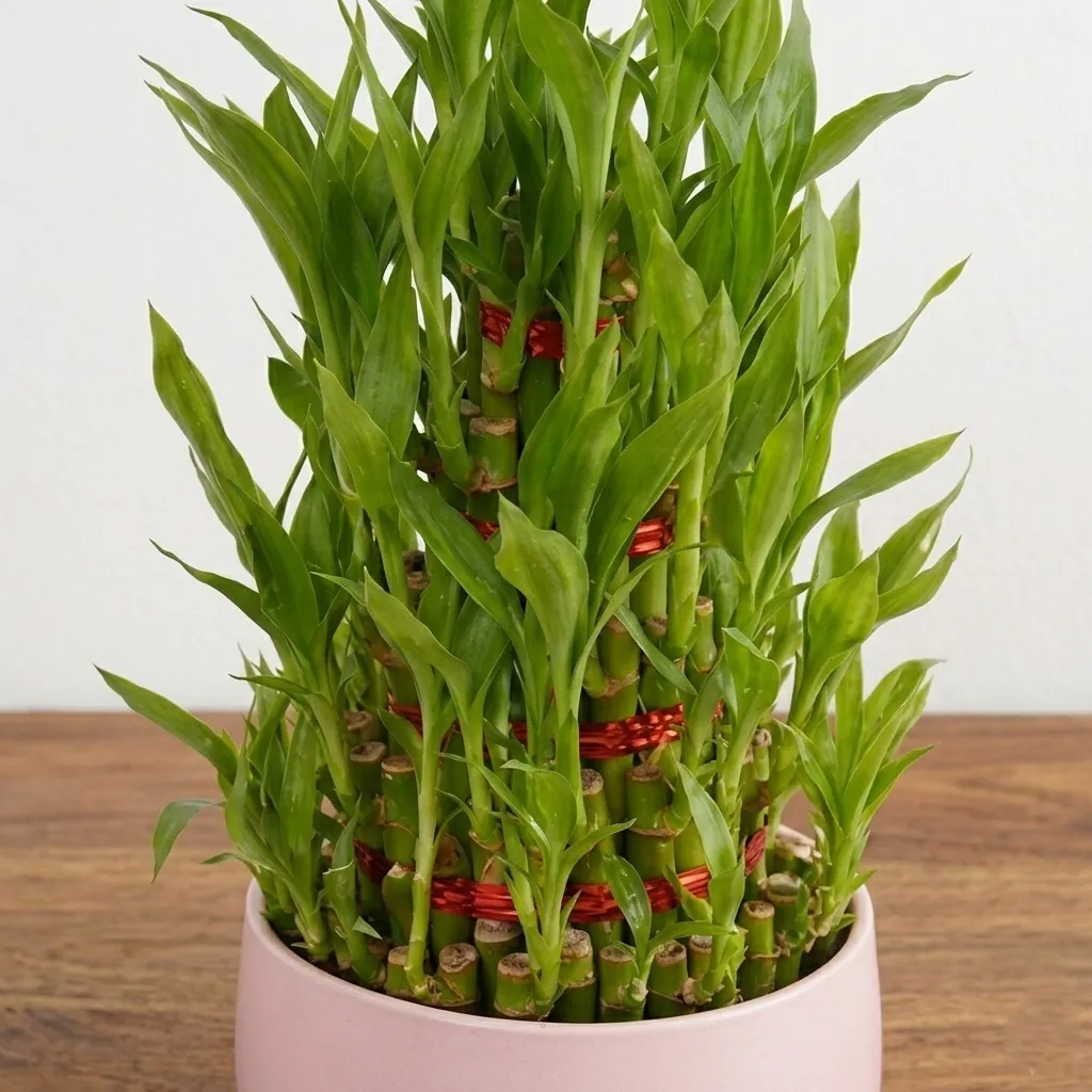 Lucky Bamboo Plant in Decorative Pot — photo 2