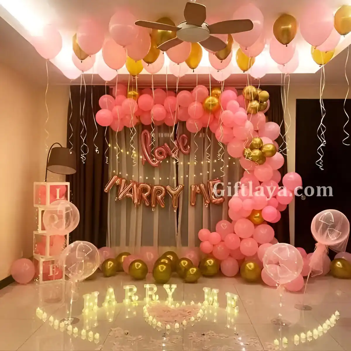 Marry Me Proposal Decor