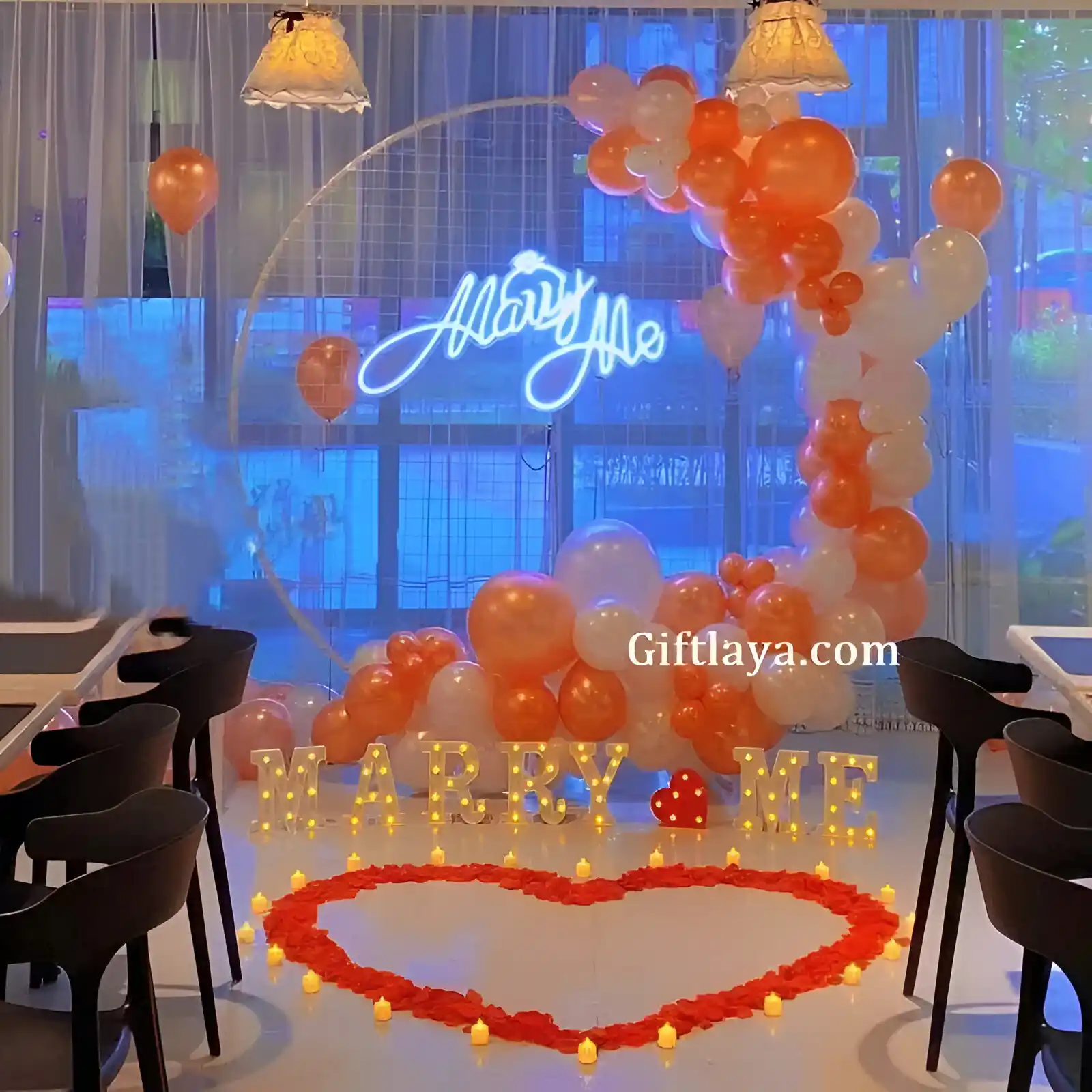 Marry Me Proposal Decoration at Home