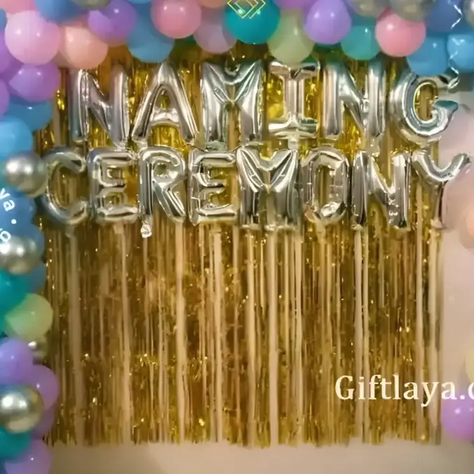 Pastel Naming Ceremony Arch