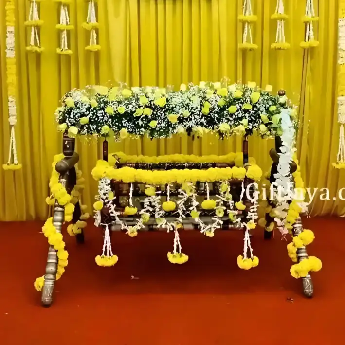 Traditional Marigold Backdrop