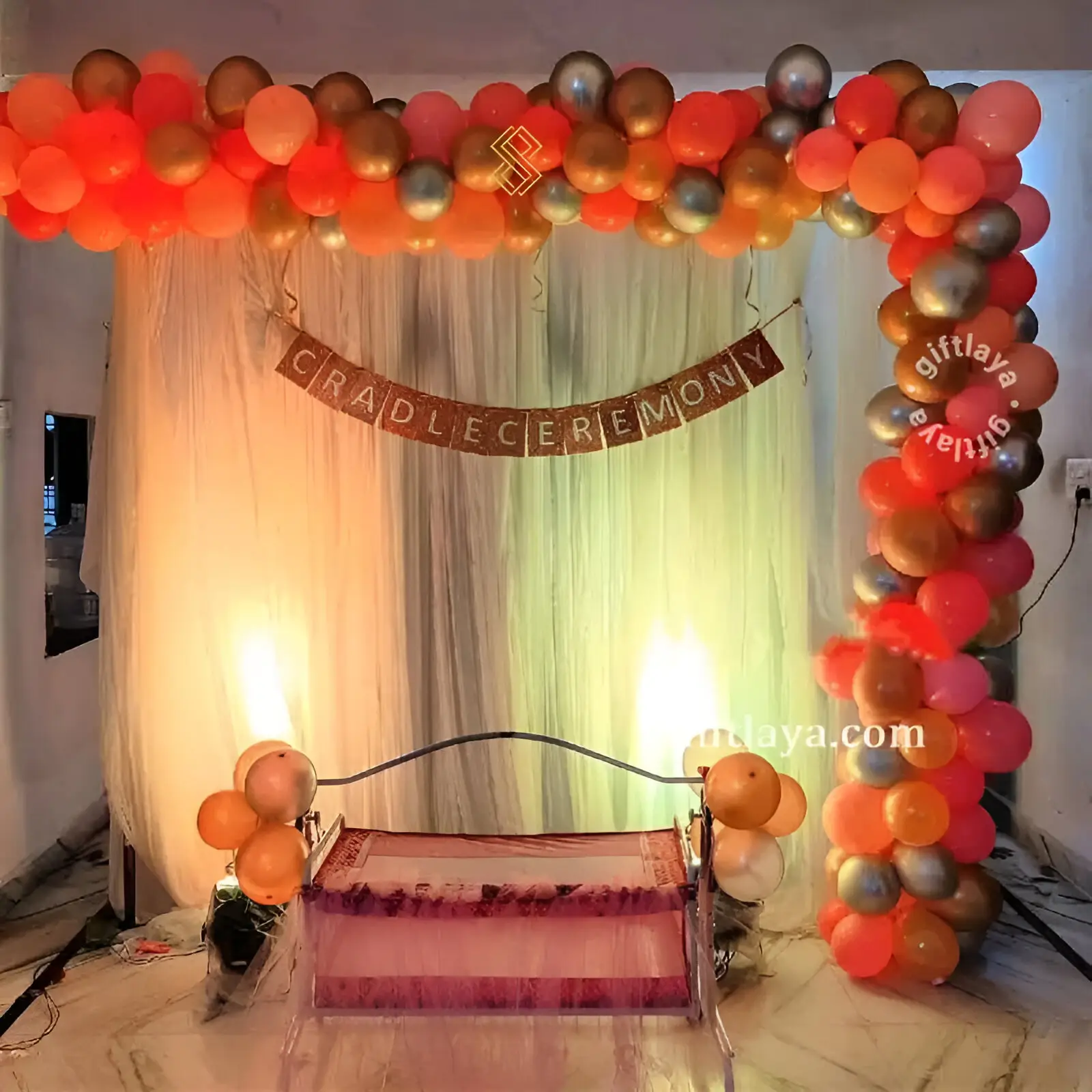 Elegant Cradle Ceremony Setup