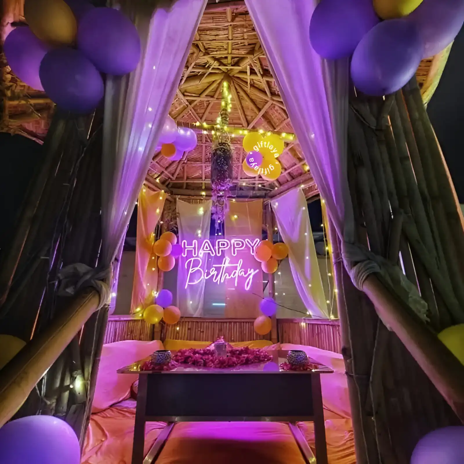 Secret Garden Dinner Setup