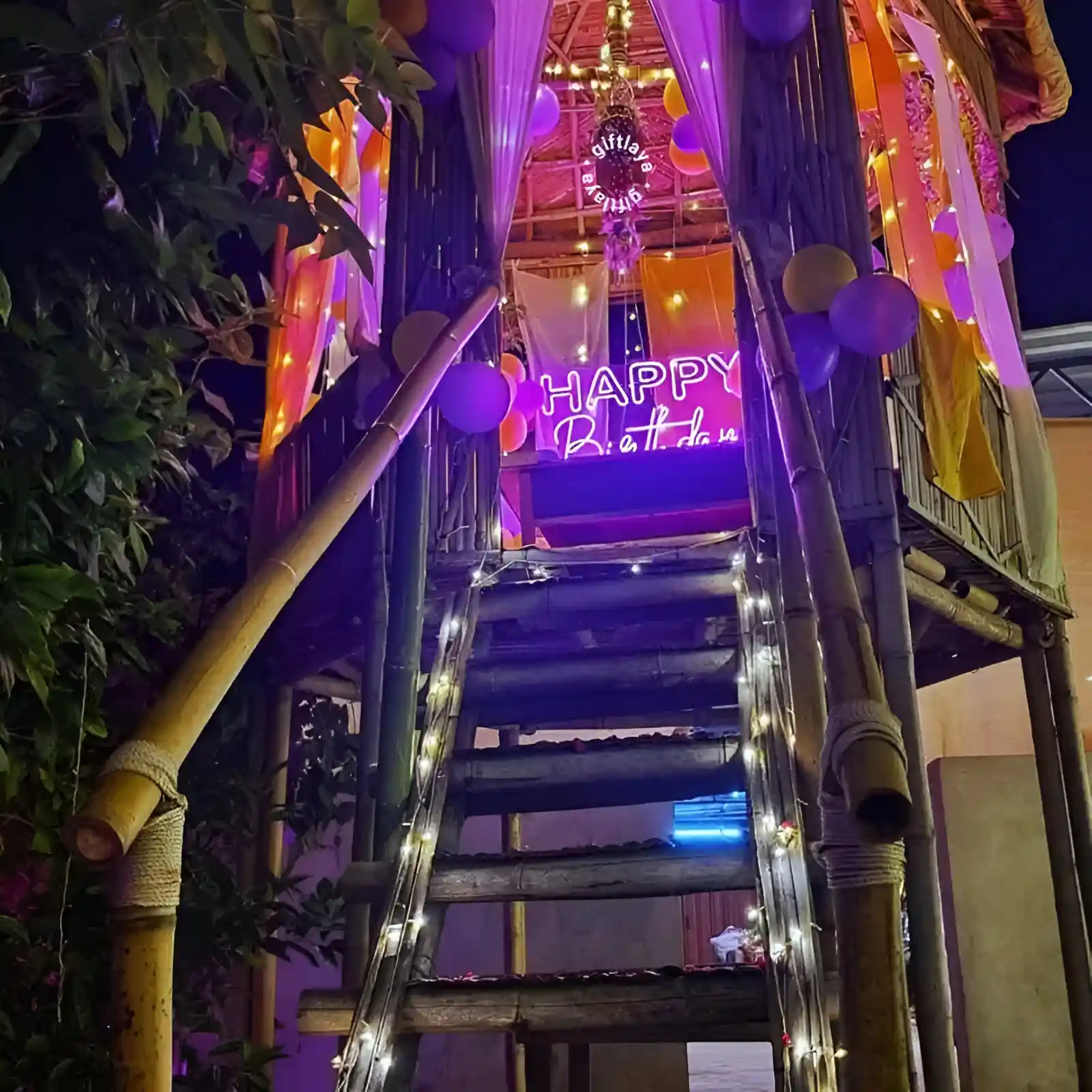 Secret Garden Dinner Setup