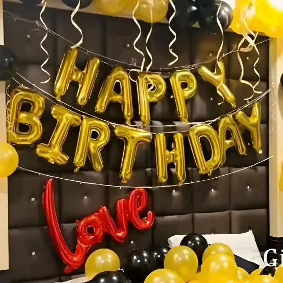 Golden Black Room Decoration