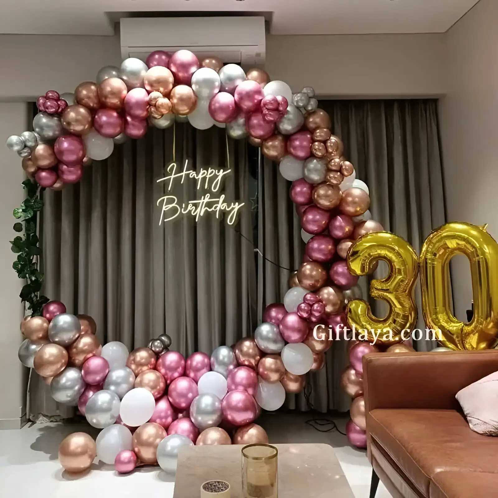Chrome Balloon Ring Decoration