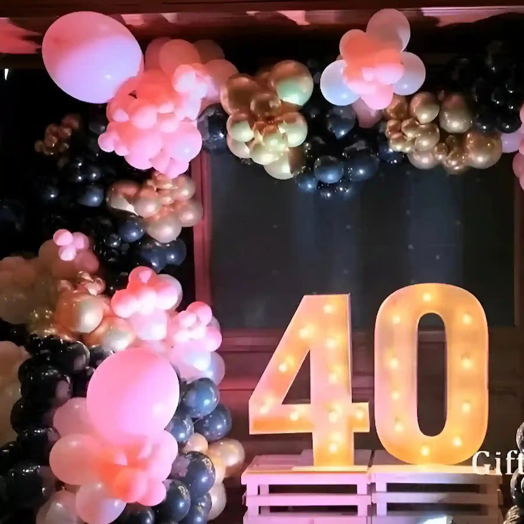 40th Premium Birthday Decoration