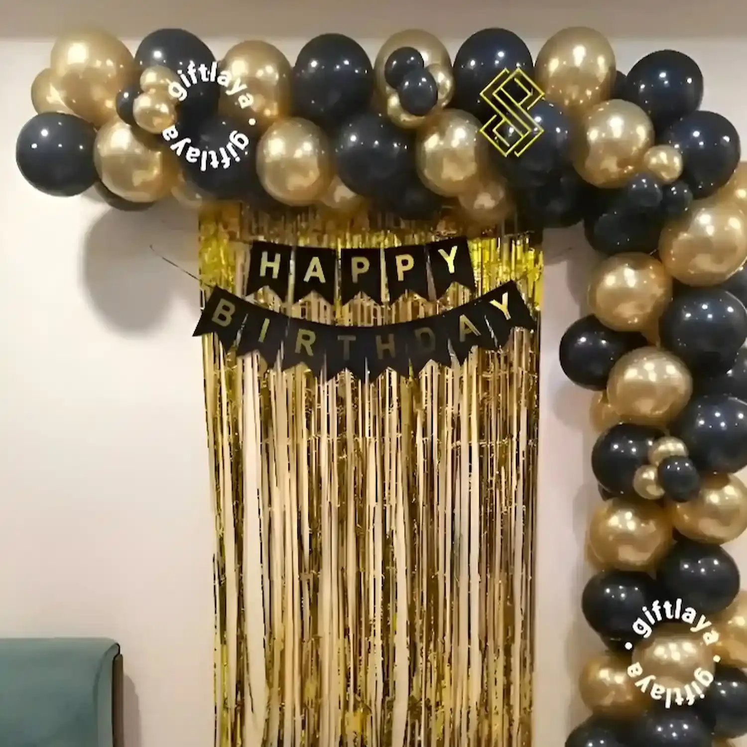 Black Gold Theme Decoration
