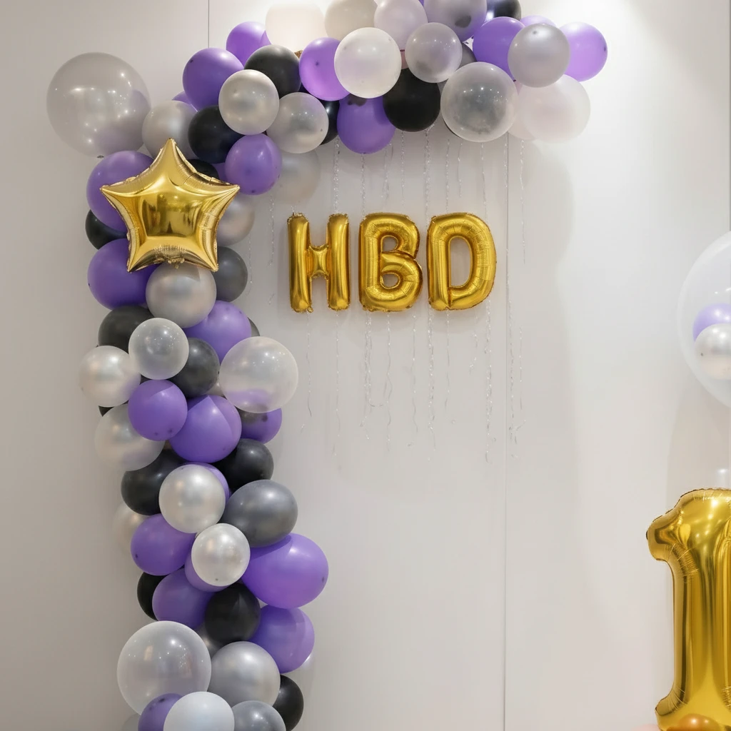 Simple Balloon Wall Decoration