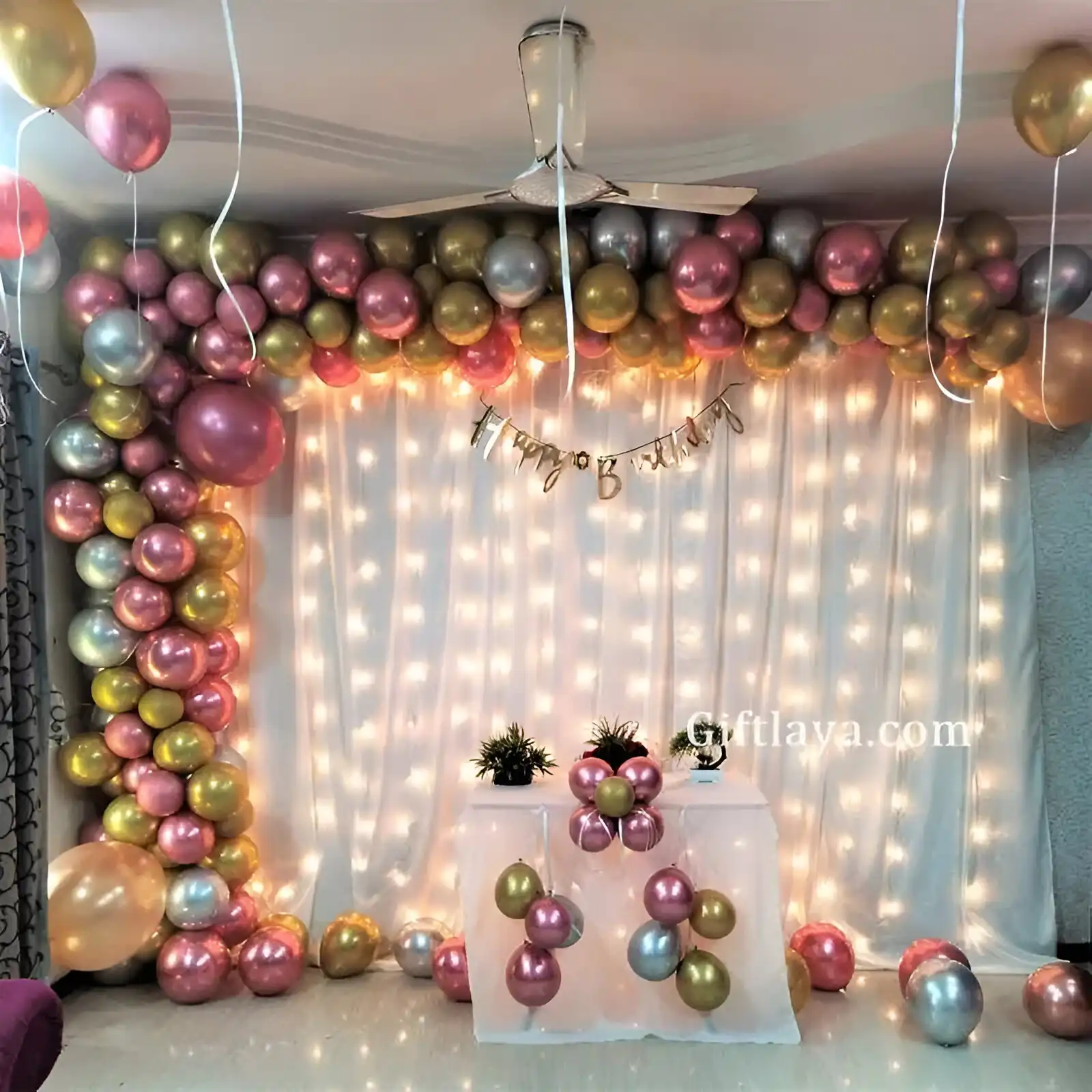 Chrome Balloon Arch