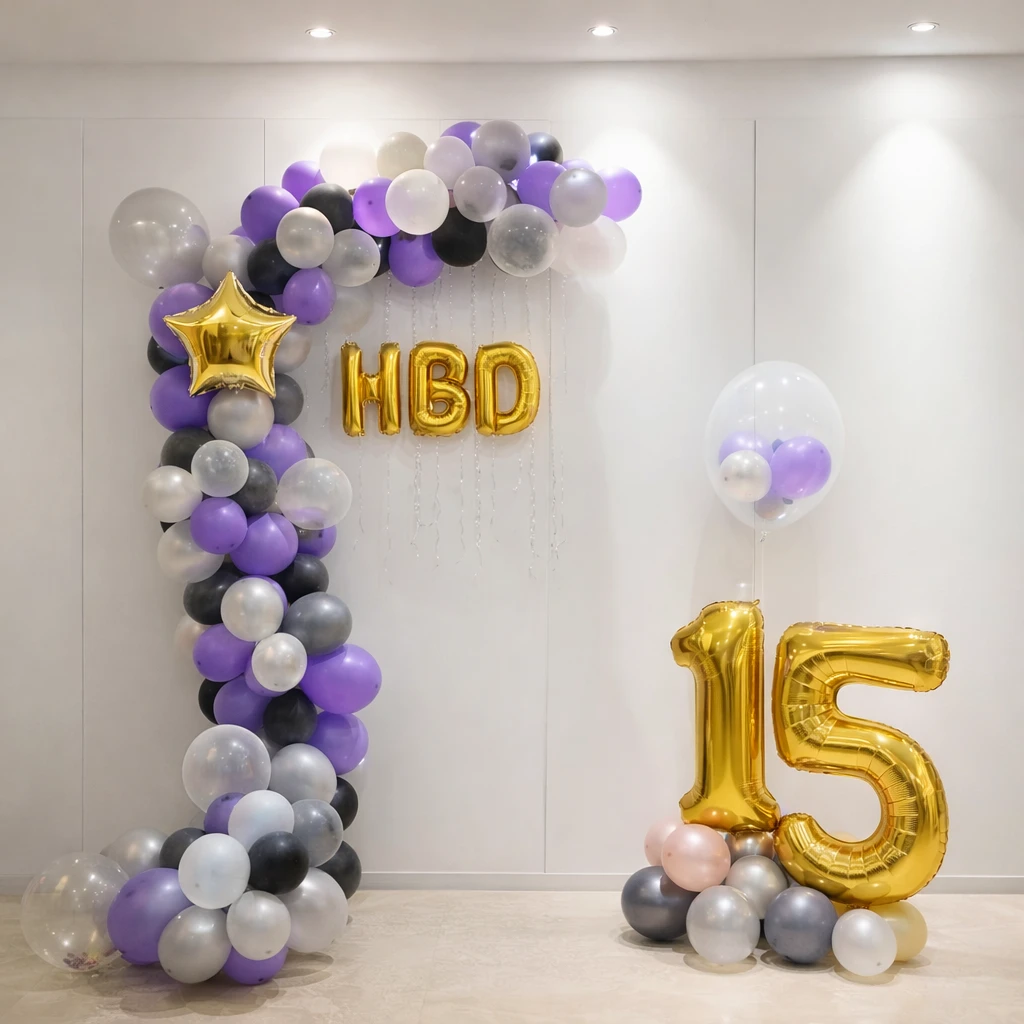 Simple Balloon Wall Decoration