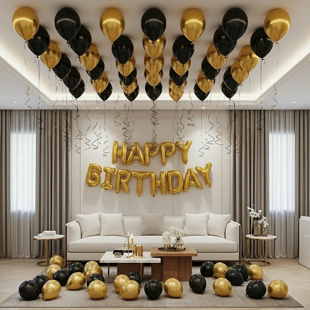 Black & Gold Special Birthday Decor