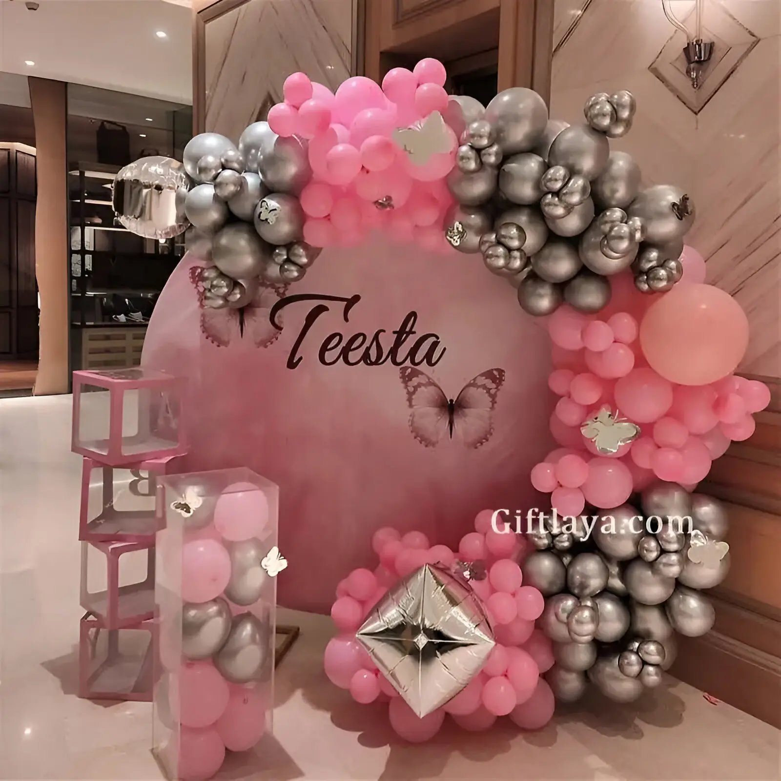 Pink and Silver Theme