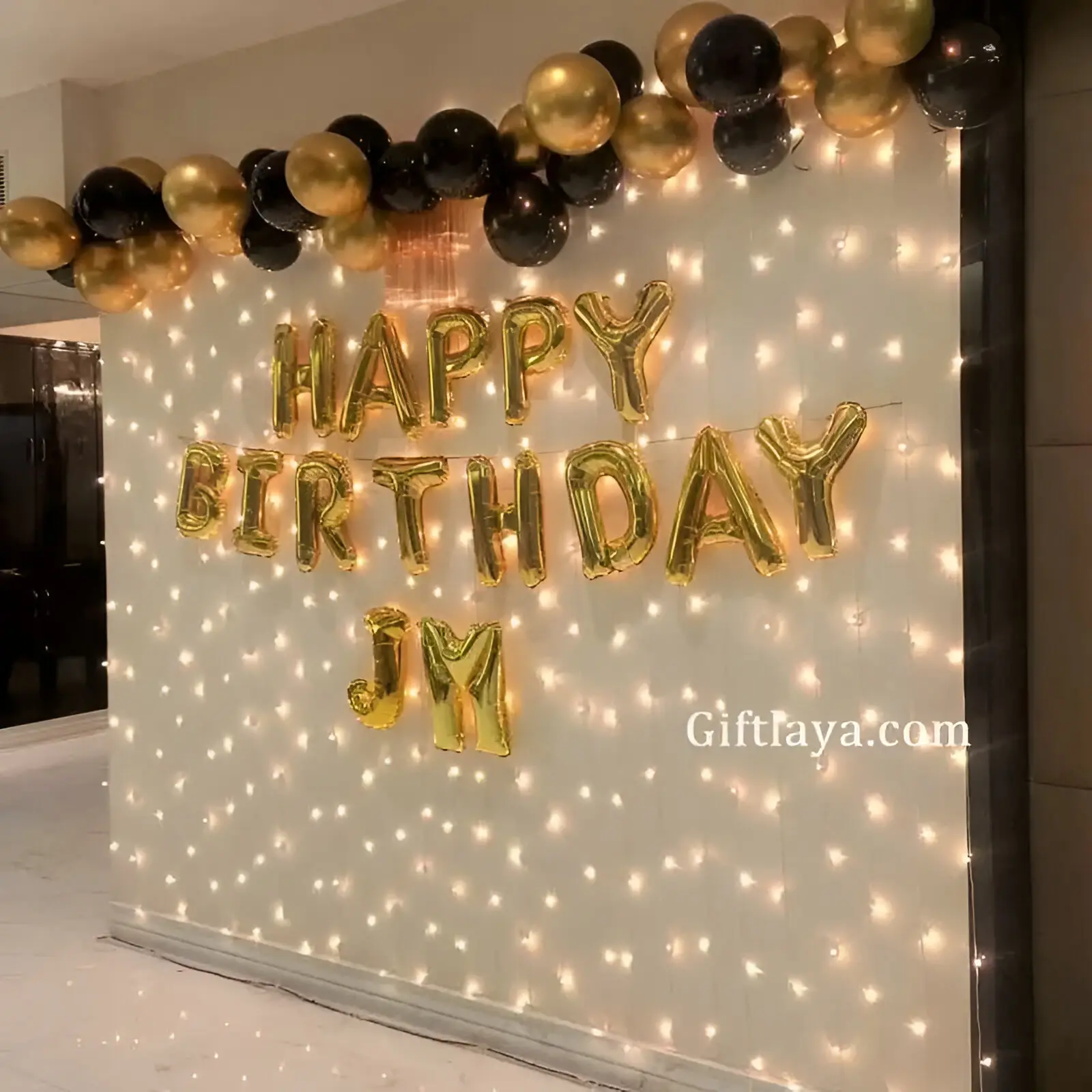 Simple Light Birthday Decoration at Home