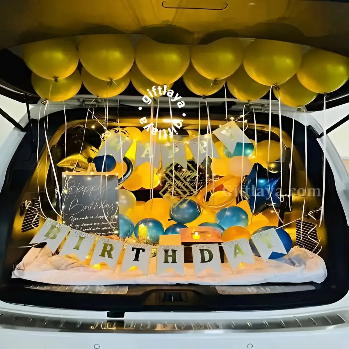 Golden Car Decor