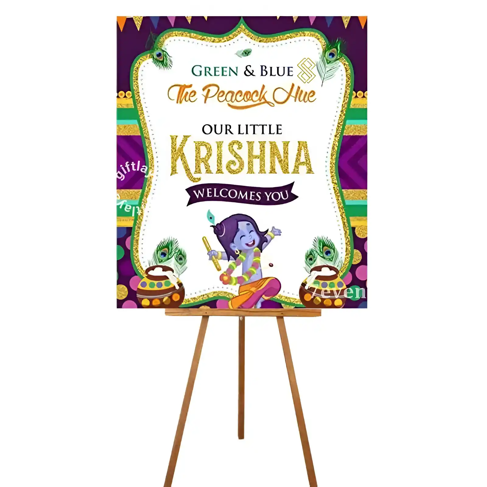 Krishna Theme Balloon Decoration