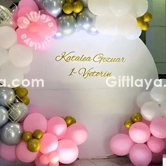 1st Birthday Balloon Decoration