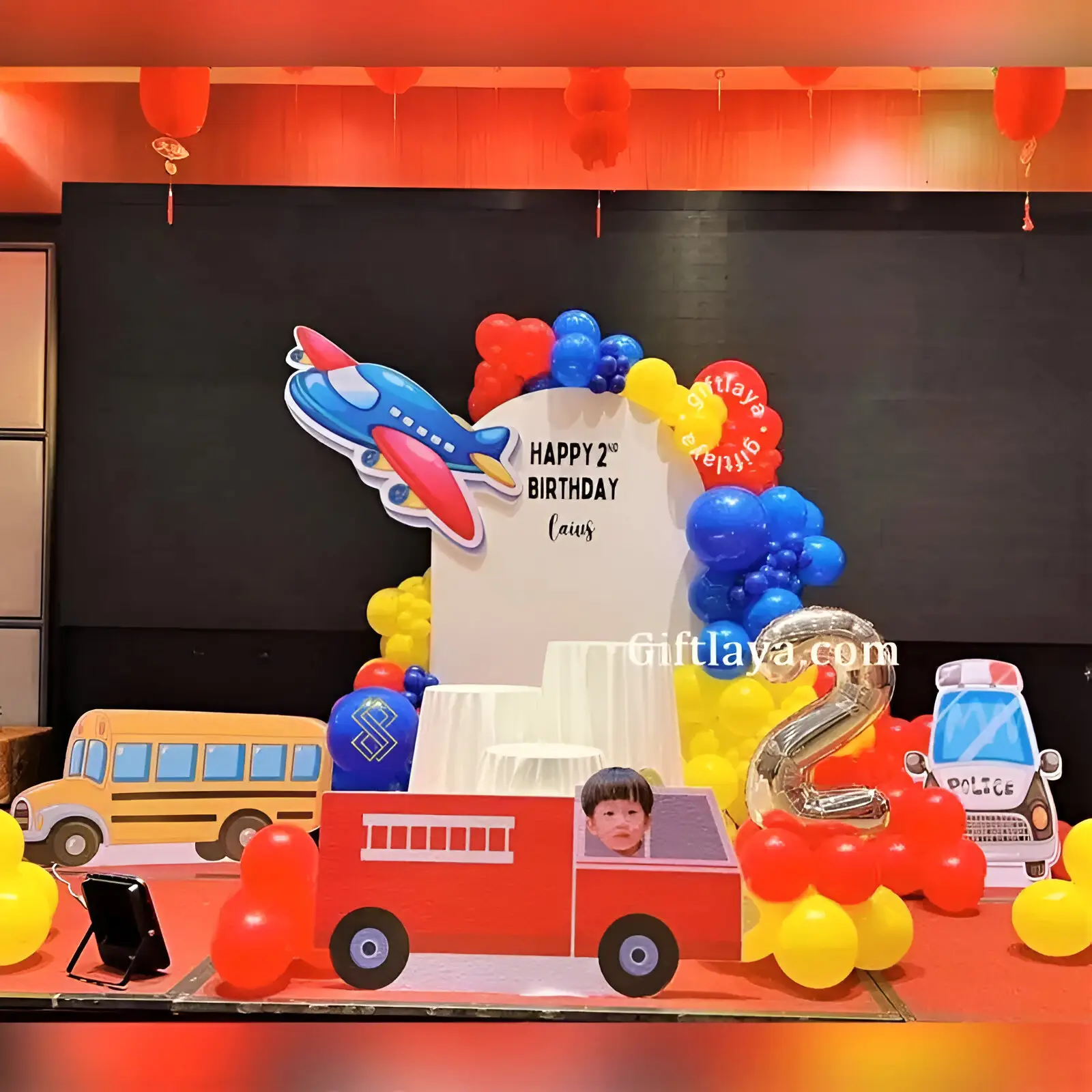 Aeroplane Theme Stage Decoration