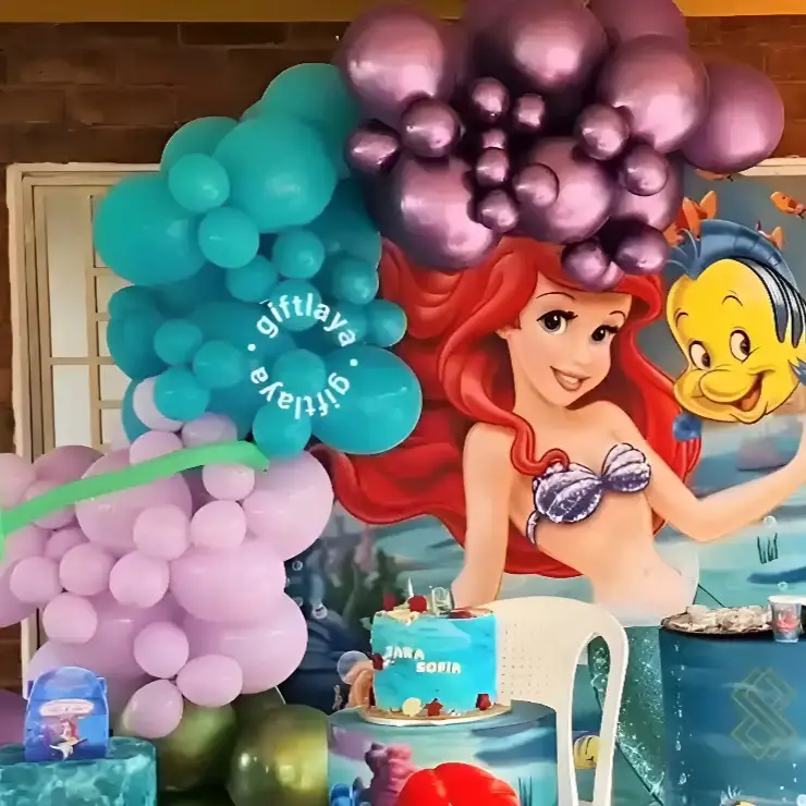 Premium Mermaid Birthday Decoration