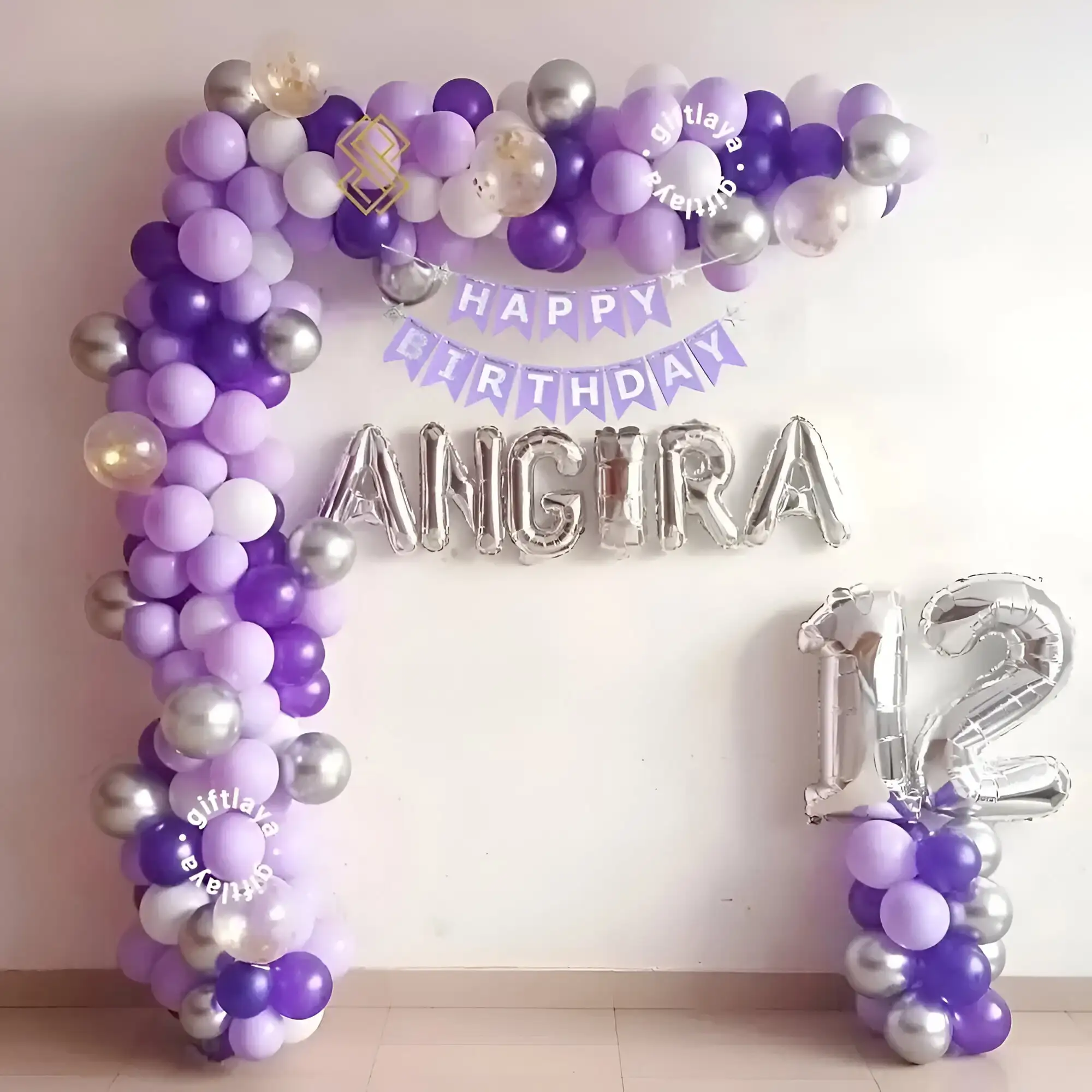 Purple Birthday Decoration